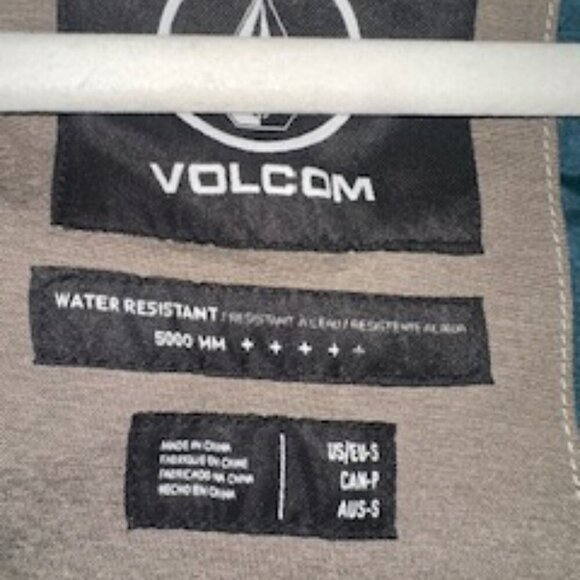 Volcom Water Resistant Hooded Jacket Coat Mens Small Brown - Picture 3 of 6